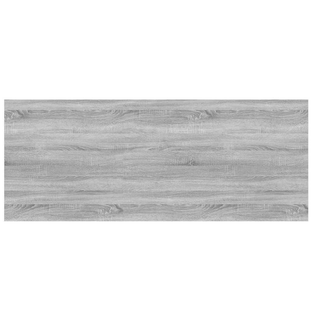Ράφια Τοίχου 4 τεμ. Γκρι Sonoma 100x40x1,5 εκ. Επεξεργ. Ξύλο