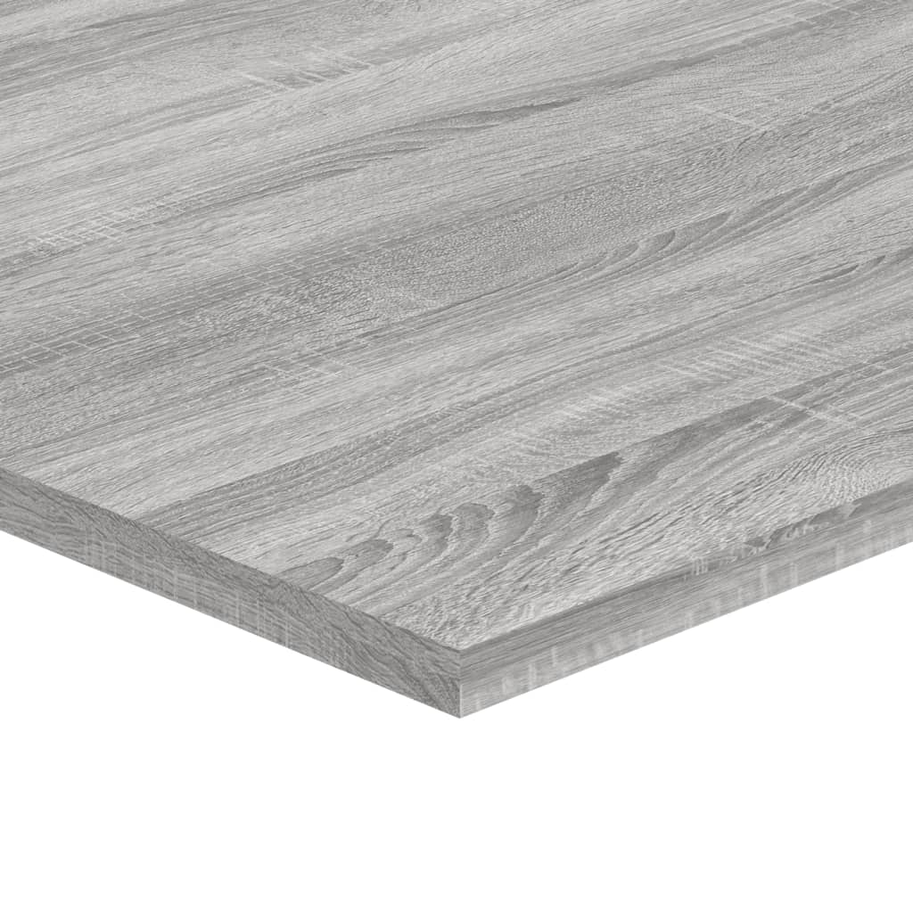 Ράφια Τοίχου 4 τεμ. Γκρι Sonoma 100x40x1,5 εκ. Επεξεργ. Ξύλο