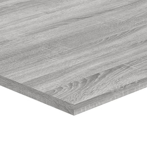 Ράφια Τοίχου 4 τεμ. Γκρι Sonoma 100x40x1,5 εκ. Επεξεργ. Ξύλο