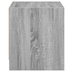 Κομοδίνα 2 τεμ. Γκρι Sonoma 35x37x42 εκ. με Γυάλινες Πόρτες