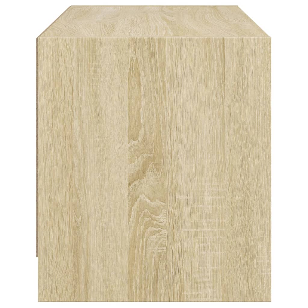 Βοηθητικό Ντουλάπι Sonoma Δρυς 68x37x42 εκ. με Γυάλινες Πόρτες