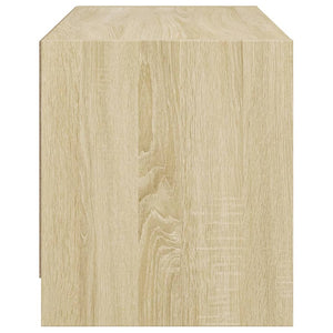 Βοηθητικό Ντουλάπι Sonoma Δρυς 68x37x42 εκ. με Γυάλινες Πόρτες