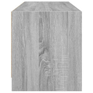 Έπιπλο Τηλεόρασης Sonoma Γκρι 102x37x42 εκ. με Γυάλινες Πόρτες - Pakobazaar