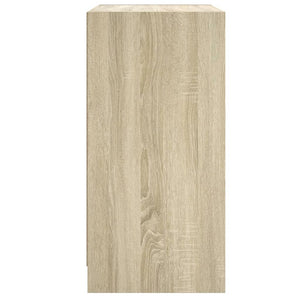 Βοηθητικό Ντουλάπι Sonoma Δρυς 68x37x75,5εκ. με Γυάλινες Πόρτες