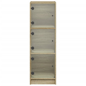 Ντουλάπι Sonoma Δρυς 35 x 37 x 109 εκ. με Γυάλινες Πόρτες