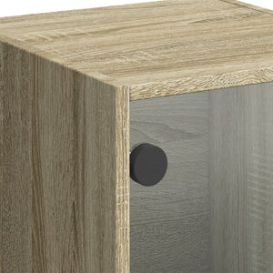 Ντουλάπι Sonoma Δρυς 35 x 37 x 109 εκ. με Γυάλινες Πόρτες