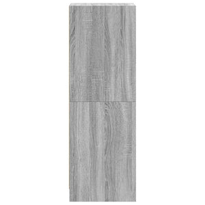 Ντουλάπι Γκρι Sonoma 35 x 37 x 109 εκ. με Γυάλινες Πόρτες