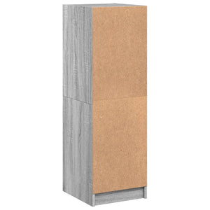 Ντουλάπι Γκρι Sonoma 35 x 37 x 109 εκ. με Γυάλινες Πόρτες