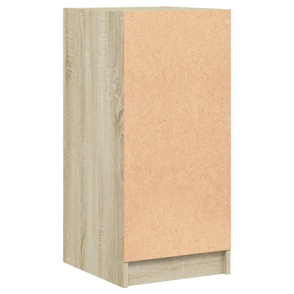 Βοηθητικό Ντουλάπι Sonoma Δρυς 35x37x75,5εκ. με Γυάλινες Πόρτες - Pakobazaar