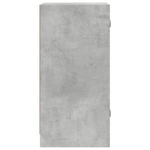 Βοηθητικό Ντουλάπι Γκρι Σκυροδ. 35x37x75,5 εκ. Γυάλινες Πόρτες - Pakobazaar