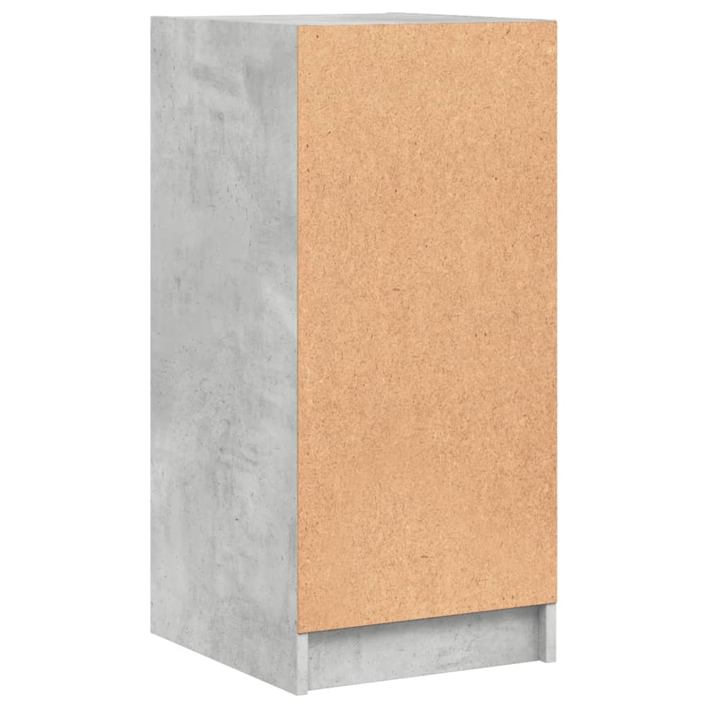 Βοηθητικό Ντουλάπι Γκρι Σκυροδ. 35x37x75,5 εκ. Γυάλινες Πόρτες - Pakobazaar
