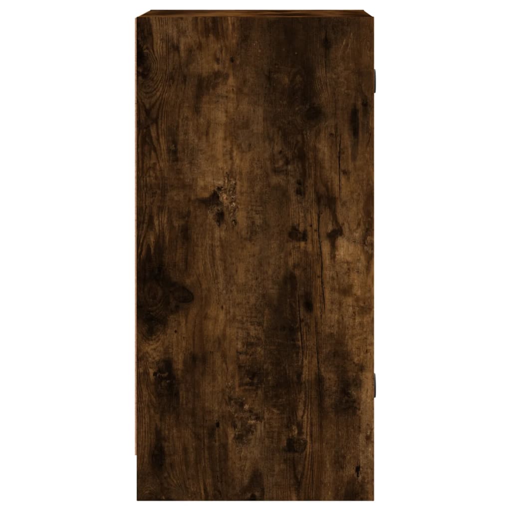 Βοηθητικό Ντουλάπι Καπνιστή Δρυς 35x37x75,5 εκ. Γυάλινες Πόρτες