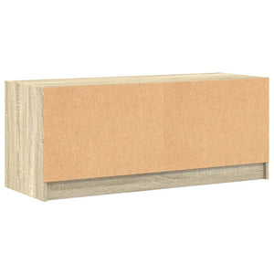Έπιπλο Τηλεόρασης Sonoma Δρυς 102x37x42 εκ. με Γυάλινες Πόρτες