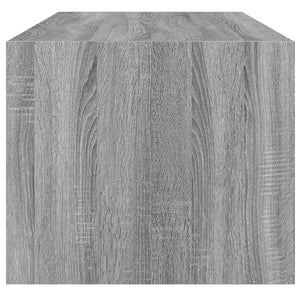 Τραπεζάκι Σαλονιού Sonoma Γκρι 102x50x42 εκ. με Γυάλινες Πόρτες