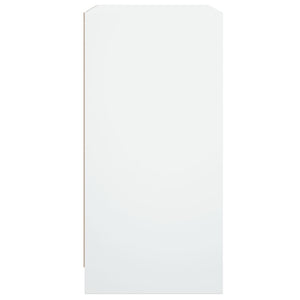 Βοηθητικό Ντουλάπι Λευκό 68x37x75,5 εκ. με Γυάλινες Πόρτες - Pakobazaar