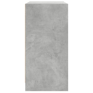 Βοηθητικό Ντουλάπι Γκρι Σκυροδ. 68x37x75,5 εκ. Γυάλινες Πόρτες - Pakobazaar