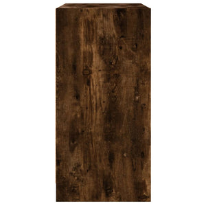 Βοηθητικό Ντουλάπι Καπνιστή Δρυς 68x37x75,5 εκ. Γυάλινες Πόρτες