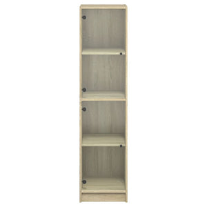 Ντουλάπι Sonoma Δρυς 35 x 37 x 142 εκ. με Γυάλινες Πόρτες - Pakobazaar
