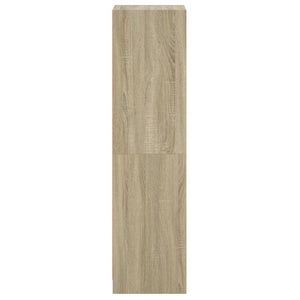 Ντουλάπι Sonoma Δρυς 35 x 37 x 142 εκ. με Γυάλινες Πόρτες - Pakobazaar