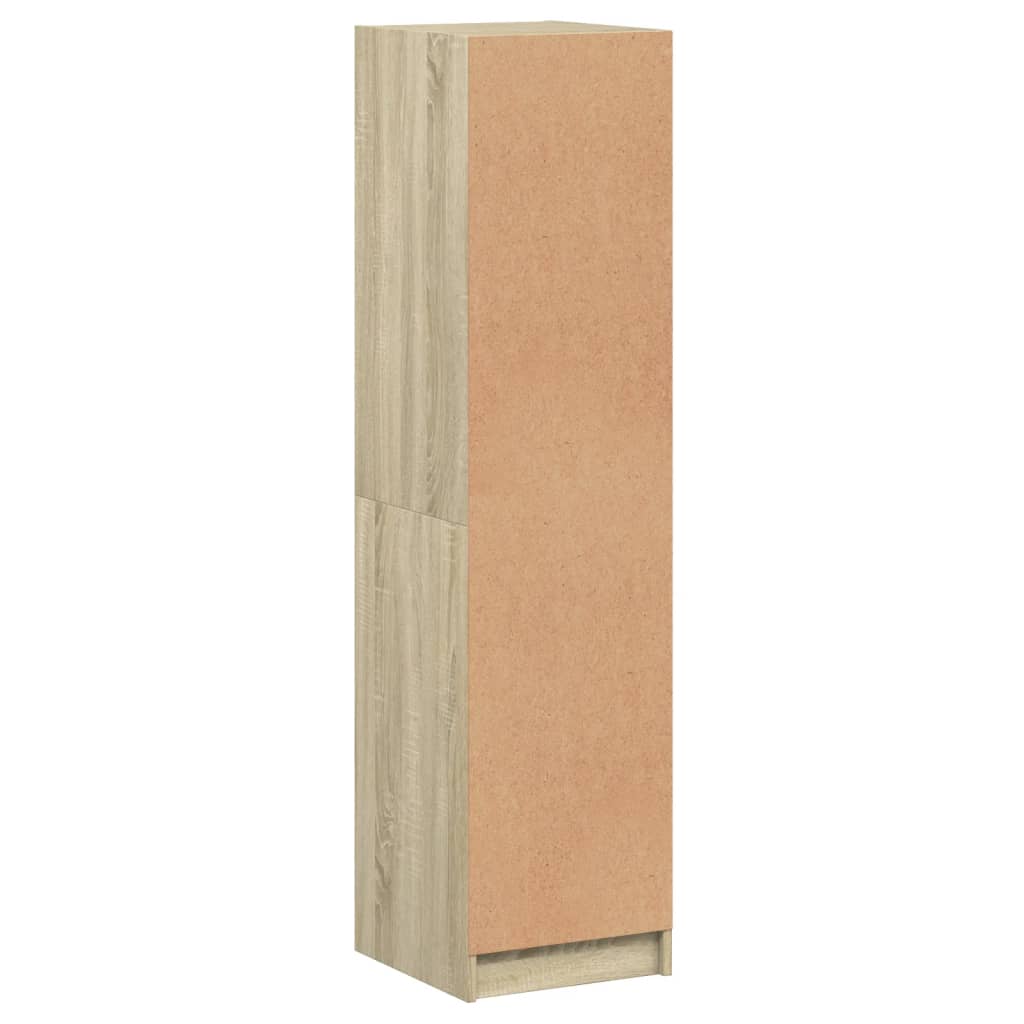 Ντουλάπι Sonoma Δρυς 35 x 37 x 142 εκ. με Γυάλινες Πόρτες - Pakobazaar