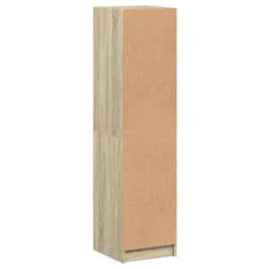 Ντουλάπι Sonoma Δρυς 35 x 37 x 142 εκ. με Γυάλινες Πόρτες - Pakobazaar