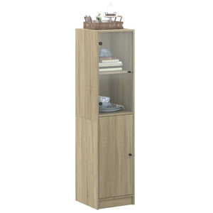 Ντουλάπι Sonoma Δρυς 35 x 37 x 142 εκ. με Γυάλινη Πόρτα - Pakobazaar