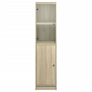 Ντουλάπι Sonoma Δρυς 35 x 37 x 142 εκ. με Γυάλινη Πόρτα - Pakobazaar