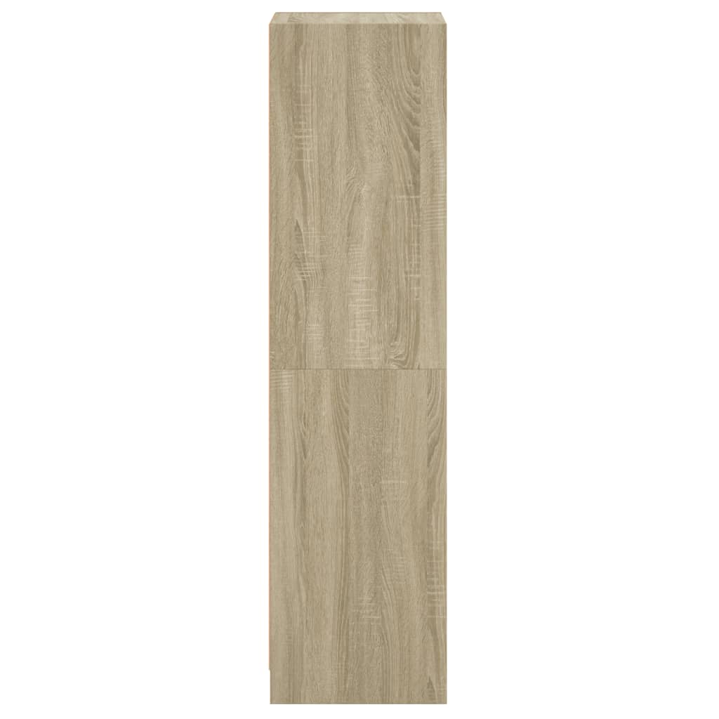 Ντουλάπι Sonoma Δρυς 35 x 37 x 142 εκ. με Γυάλινη Πόρτα - Pakobazaar