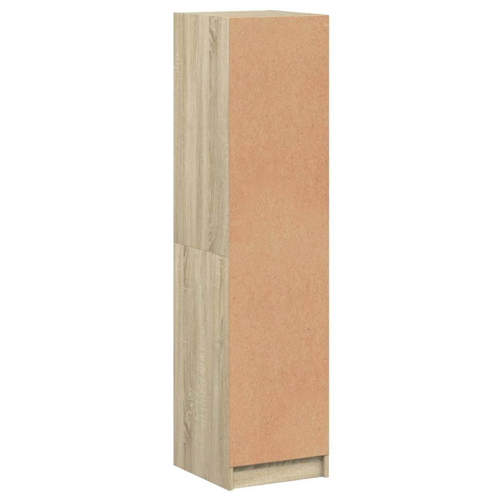 Ντουλάπι Sonoma Δρυς 35 x 37 x 142 εκ. με Γυάλινη Πόρτα - Pakobazaar