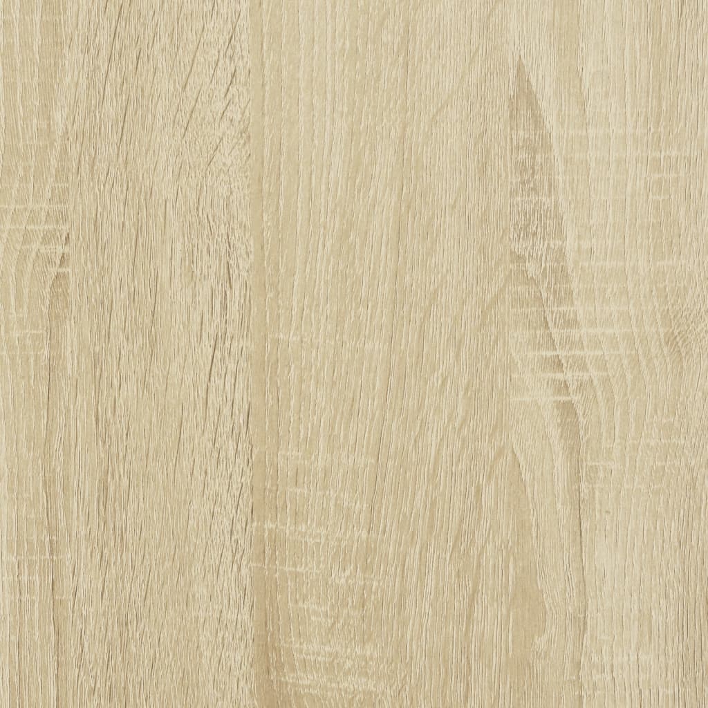 Κομοδίνα 2 τεμ. Sonoma Δρυς 35x37x35 εκ. με Γυάλινες Πόρτες