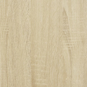 Κομοδίνα 2 τεμ. Sonoma Δρυς 35x37x35 εκ. με Γυάλινες Πόρτες