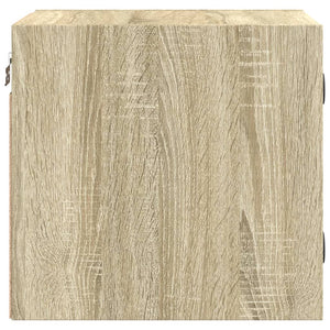 Κομοδίνα 2 τεμ. Sonoma Δρυς 35x37x35 εκ. με Γυάλινες Πόρτες
