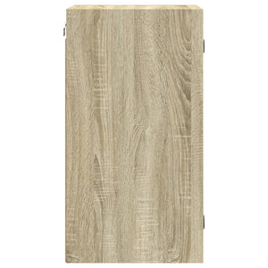 Ντουλάπι Τοίχου Sonoma Δρυς 35x37x68,5 εκ. με Γυάλινες Πόρτες
