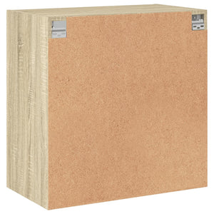 Ντουλάπι Τοίχου Sonoma Δρυς 68x37x68,5 εκ. με Γυάλινες Πόρτες