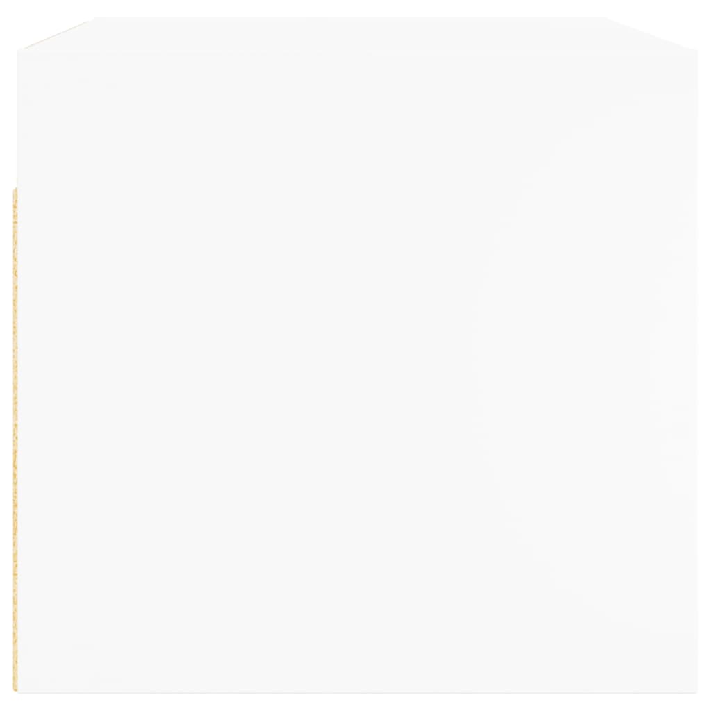 Ντουλάπι Τοίχου Λευκό 68,5x37x35 εκ. με Γυάλινες Πόρτες