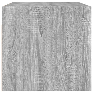 Κομοδίνα 2 τεμ. Γκρι Sonoma 68,5x37x35 εκ. με Γυάλινες Πόρτες