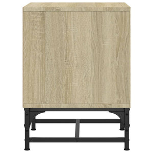 Κομοδίνο Sonoma Δρυς 35x37x50 εκ. με Γυάλινη Πόρτα
