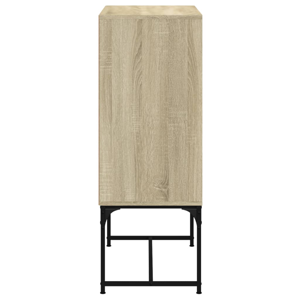 Βοηθητικό Ντουλάπι Sonoma Δρυς 69x37x100 εκ. με Γυάλινες Πόρτες
