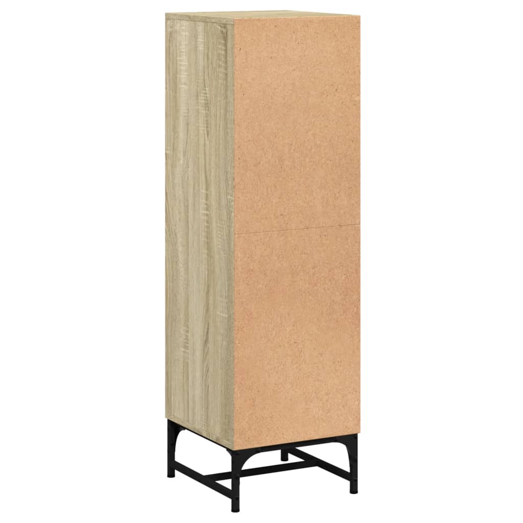 Ντουλάπι Sonoma Δρυς 35 x 37 x 120 εκ. με Γυάλινες Πόρτες - Pakobazaar