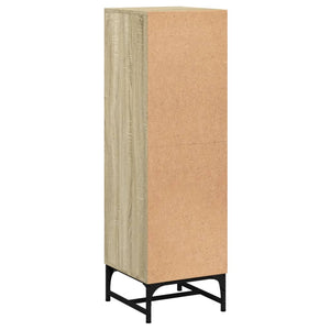 Ντουλάπι Sonoma Δρυς 35 x 37 x 120 εκ. με Γυάλινες Πόρτες - Pakobazaar