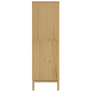 Ντουλάπα FLORO Καφέ 77 x 53 x 171 εκ. από Μασίφ Ξύλο Πεύκου