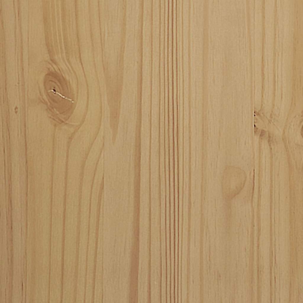Ντουλάπα FLORO Καφέ 77 x 53 x 171 εκ. από Μασίφ Ξύλο Πεύκου