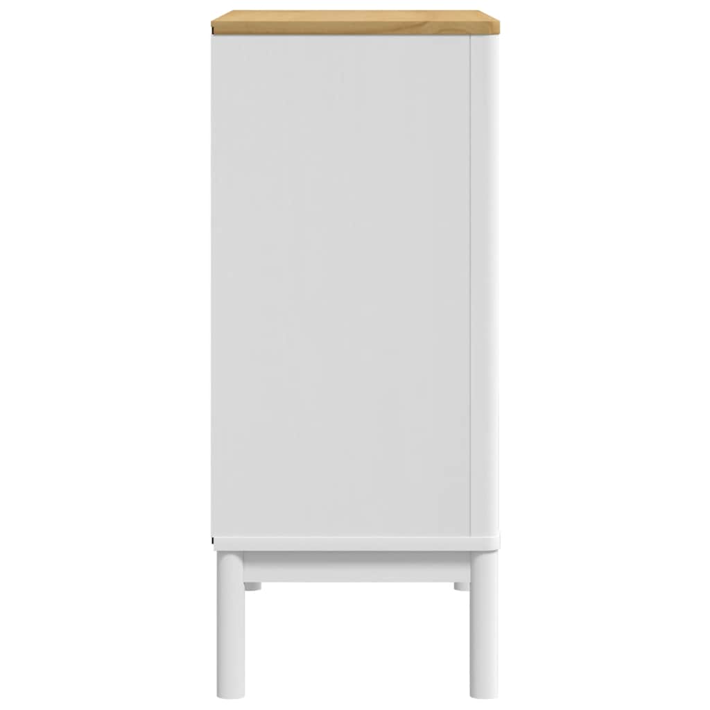 Συρταριέρα FLORO Λευκή από Μασίφ Ξύλο Πεύκου - Pakobazaar