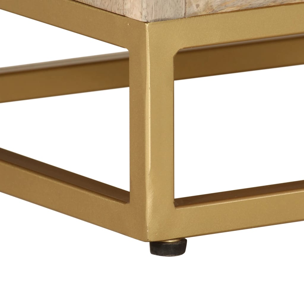Έπιπλο Τηλεόρασης 110 x 30 x 40 εκ. Μασίφ Ξύλο Μάνγκο & Σίδηρος