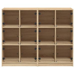 Βιβλιοθήκη με Πόρτες Sonoma Δρυς 136x37x109 εκ. Επεξ. Ξύλο