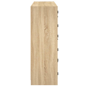 Βιβλιοθήκη με Πόρτες Sonoma Δρυς 136x37x109 εκ. Επεξ. Ξύλο