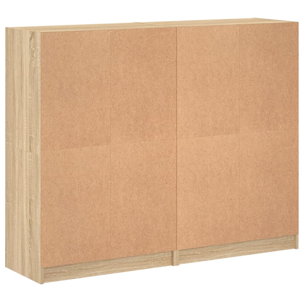 Βιβλιοθήκη με Πόρτες Sonoma Δρυς 136x37x109 εκ. Επεξ. Ξύλο