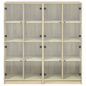 Βιβλιοθήκη με Πόρτες Sonoma Δρυς 136x37x142 εκ. Επεξ. Ξύλο