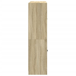 Βιβλιοθήκη με Πόρτες Sonoma Δρυς 136x37x142 εκ. Επεξ. Ξύλο
