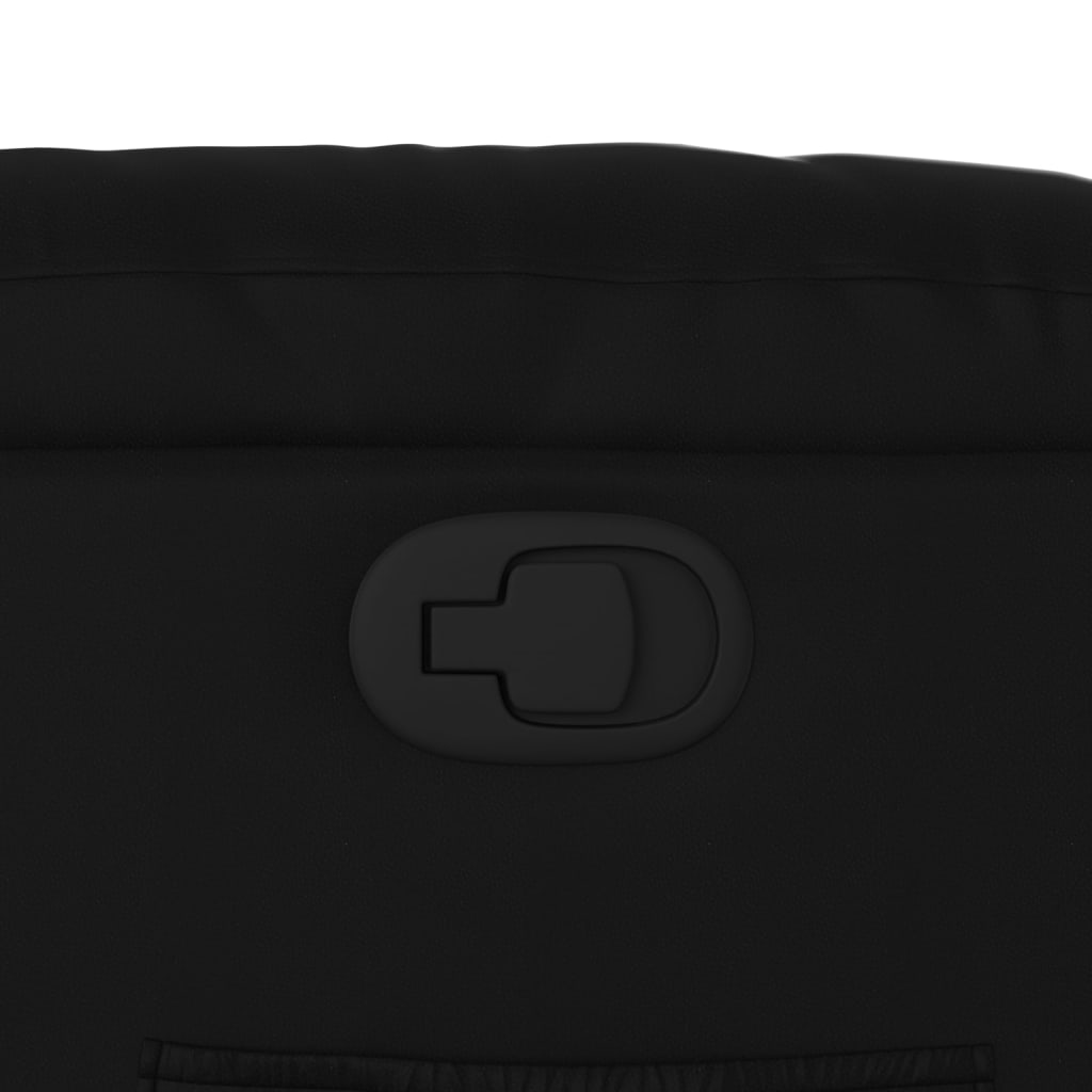 Πολυθρόνα Μασάζ Ανακλινόμενη με Ανύψωση Μαύρη Συνθ. Δέρμα